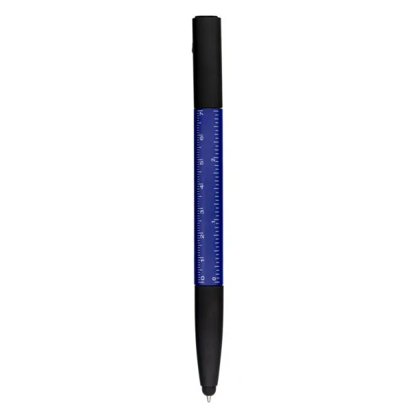  Multifunctional tool, ball pen, screen cleaner, ruler, phone stand, touch pen, screwdrivers navy blue