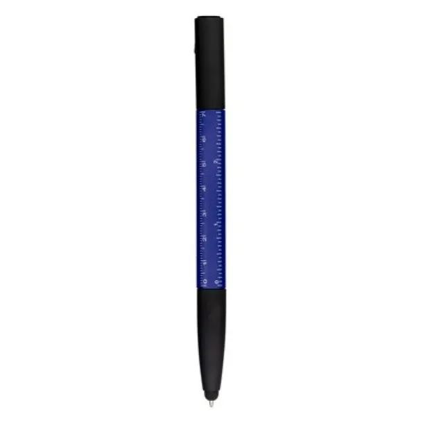  Multifunctional tool, ball pen, screen cleaner, ruler, phone stand, touch pen, screwdrivers navy blue