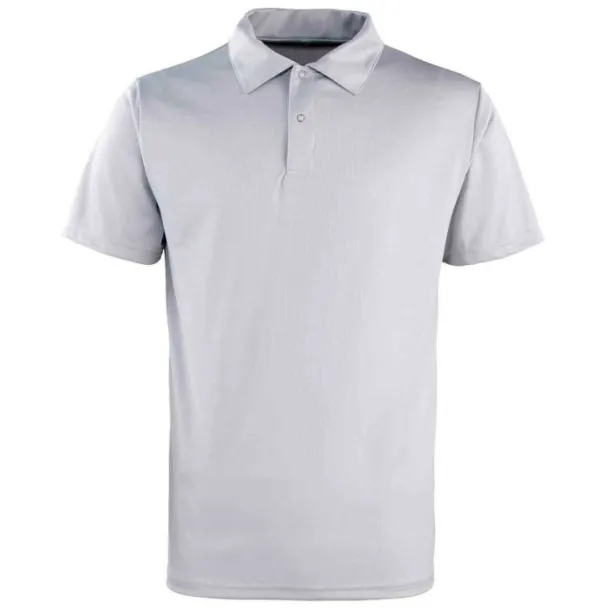  COOLCHECKER STUDDED POLO - Premier Silver