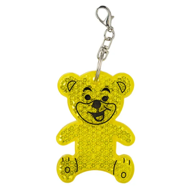 TEDDY RING reflective key ring Light yellow