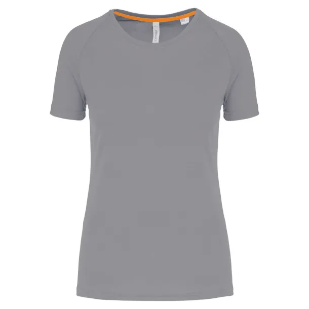  LADIES' RECYCLED ROUND NECK SPORTS T-SHIRT - Proact Fine Grey