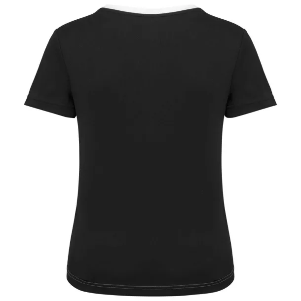  LADIES' ECO-FRIENDLY TWO-TONE SPORT T-SHIRT - Proact White Black