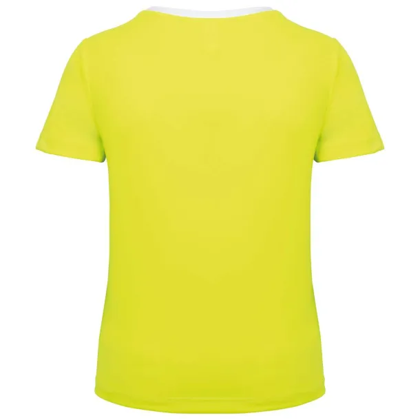  Ženska ekološki prihvatljiva sportska dvobojna majica - Proact Bijela Fluorescent Yellow