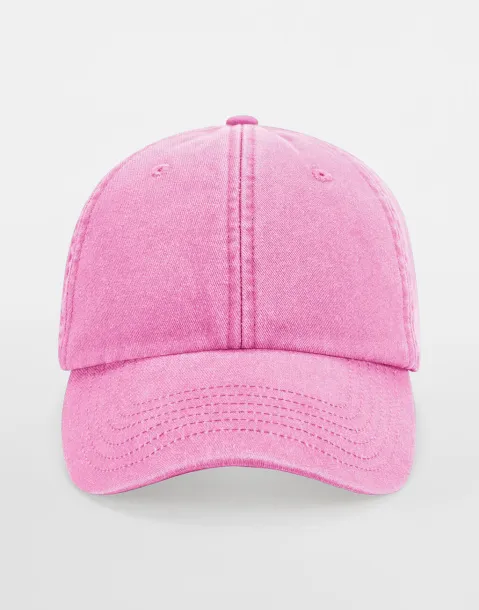  Vintage šilterica niskog profila - 6 panela - Beechfield Vintage True Pink
