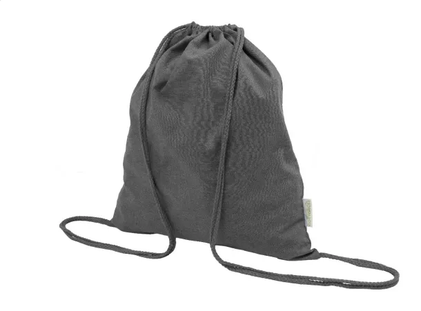 Dropex recycled cotton drawstring bag Grey