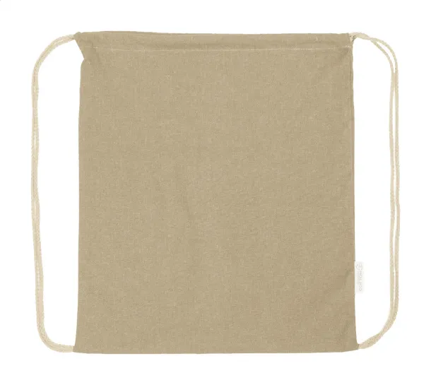 Dropex recycled cotton drawstring bag Natural