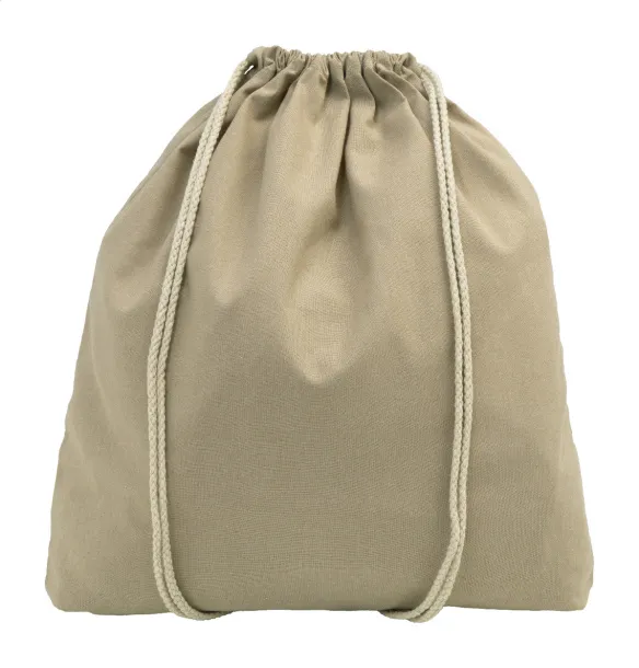 Dropex recycled cotton drawstring bag Natural