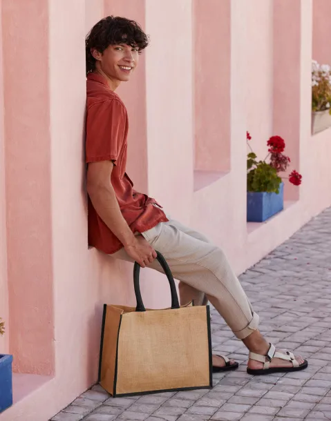  Klasična shopper torba od prirodne uštirkane jute - Westford Mill