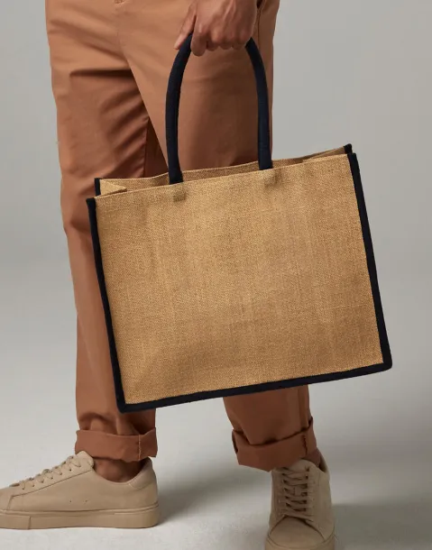  Klasična shopper torba od prirodne uštirkane jute - Westford Mill