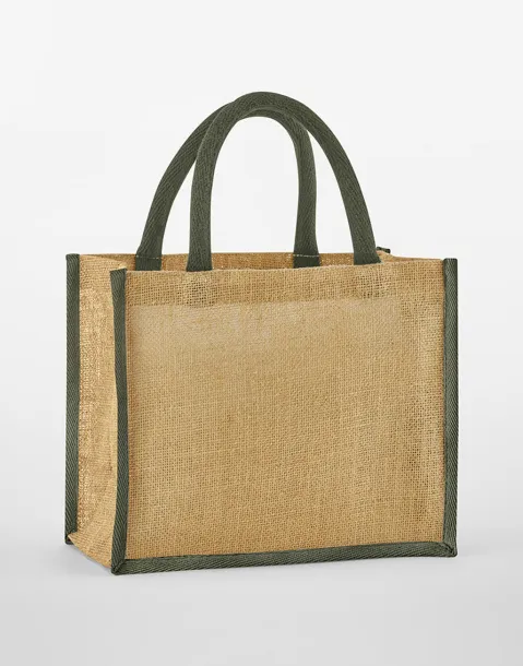  Midi torbica od prirodne uštirkane jute - Westford Mill Prirodna Olive Green