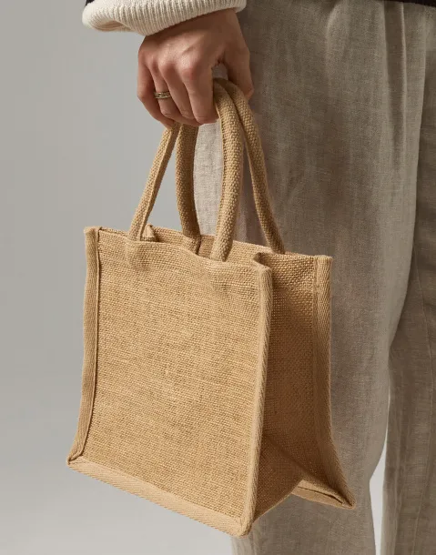  Mini poklon vrećica od prirodne uštirkane jute - Westford Mill