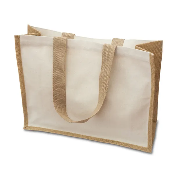 MANNAR cotton-jute bag Beige
