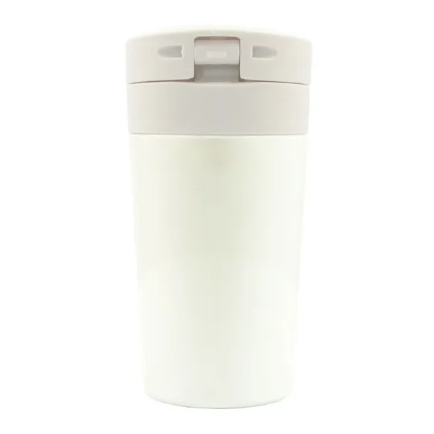  Thermo mug 280 ml with sieve stopping dregs beige