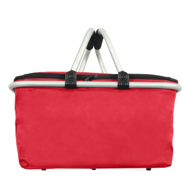  Foldable shopping basket, cooler bag Crvena