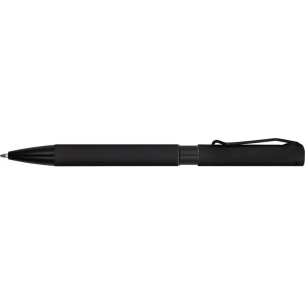 Amara Ball pen with cord clip Crna