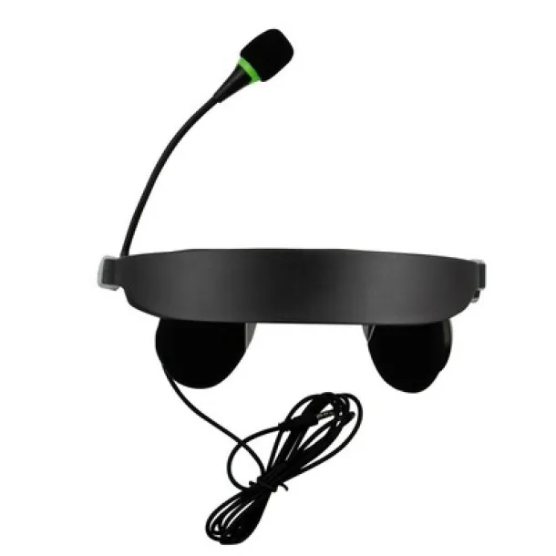  Headset: headphones with microphone Crna
