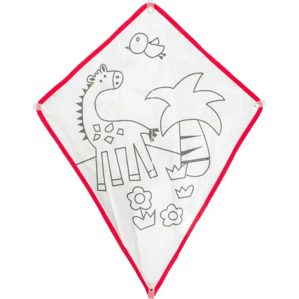 Kite for colouring, felt tip pens red