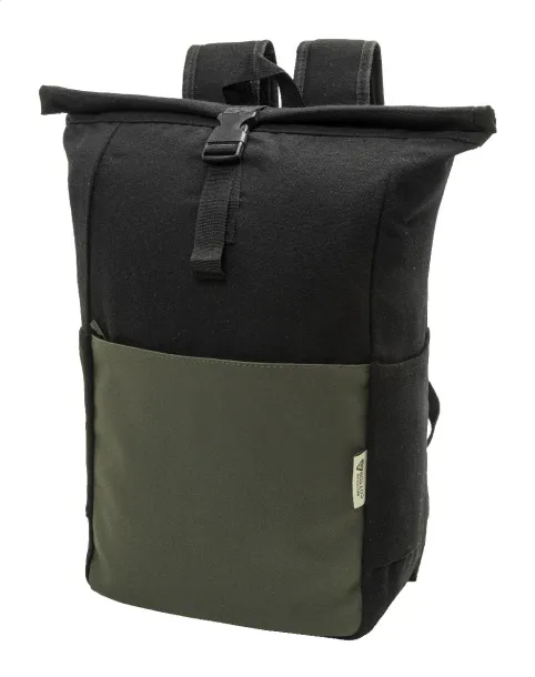 Blakkan Back ruksak od recikliranog canvas platna, 15" Zelena