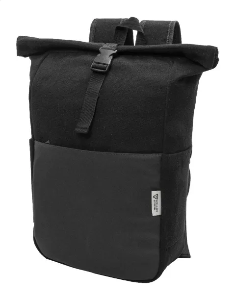 Blakkan Back ruksak od recikliranog canvas platna, 15" Crna