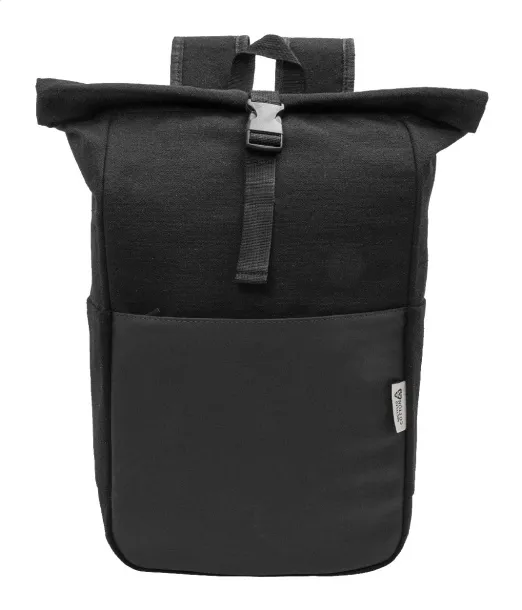 Blakkan Back ruksak od recikliranog canvas platna, 15" Crna