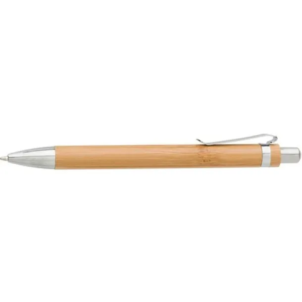 Writing set, bamboo ball pen with touch pen and mechanical pencil brown  Writing set, bamboo ball pen with touch pen and mechanical pencil brown