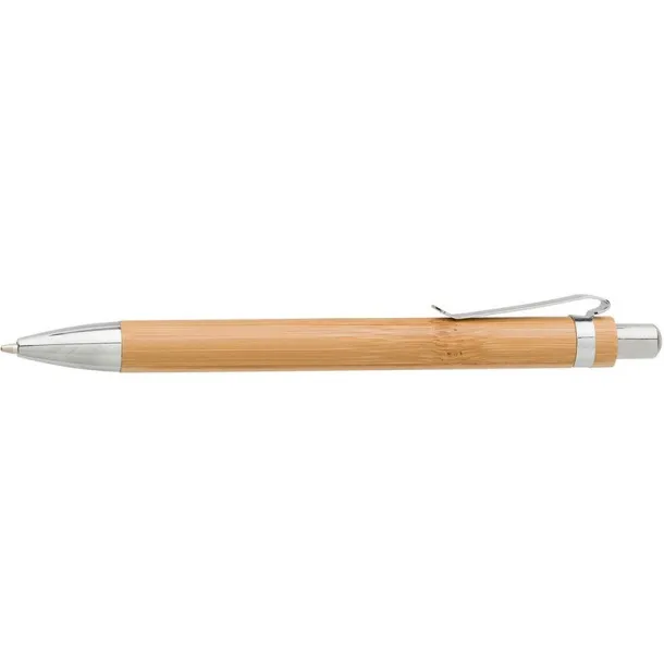 Writing set, bamboo ball pen with touch pen and mechanical pencil brown  Writing set, bamboo ball pen with touch pen and mechanical pencil brown