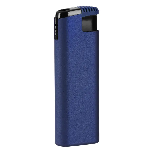 MAGMA SOFT Plastic electronic lighter in a metal housing - ITEK Metalik plava