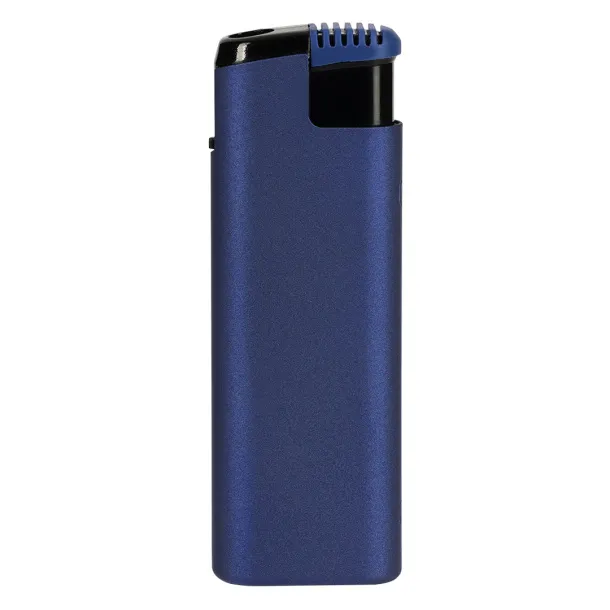 MAGMA SOFT Turbo flame electronic lighter in metal case - ITEK Metalik plava