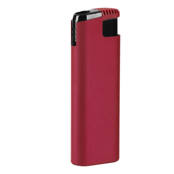 MAGMA SOFT Plastic electronic lighter in a metal housing - ITEK Metalik crvena