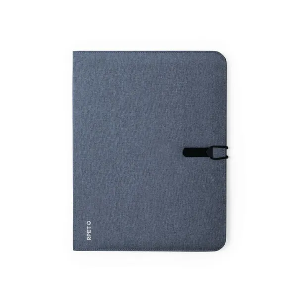  RPET conference folder A4 with notebook navy blue