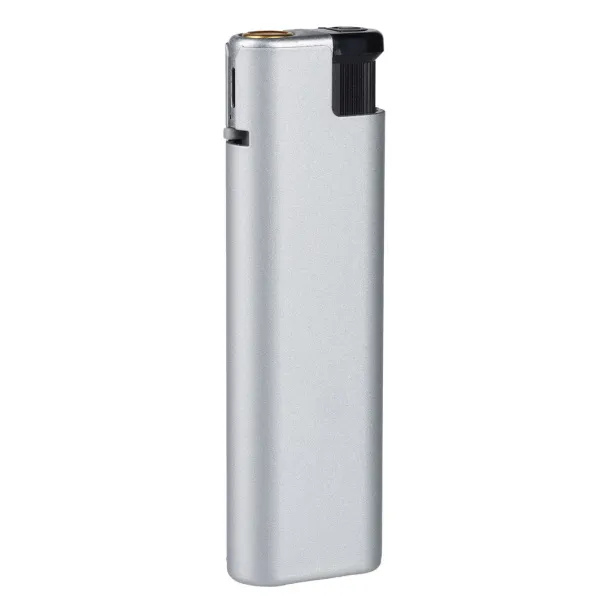 IGNIS SOFT Jet flame electronic lighter in metal case - ITEK Silver