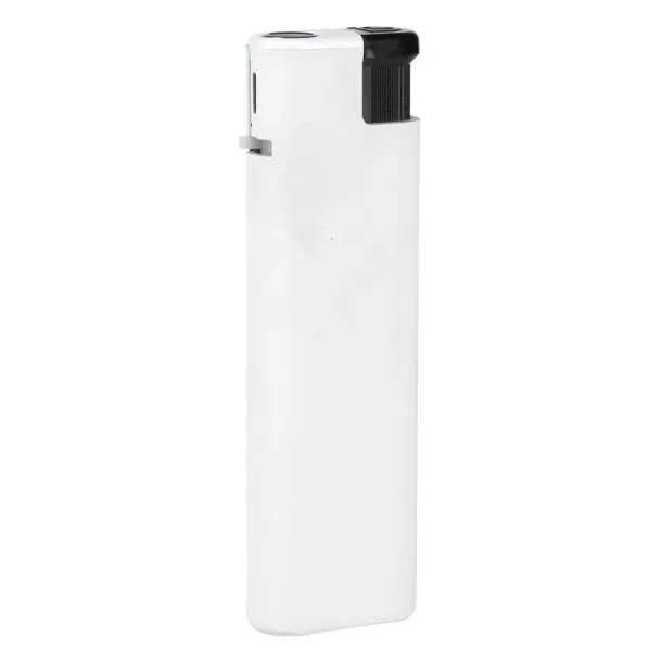 IGNIS SOFT Jet flame electronic lighter in metal case - ITEK White