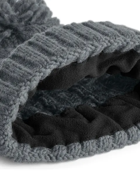 Cable Knit Melange Beanie - Beechfield  Cable Knit Melange Beanie - Beechfield
