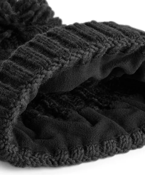 Cable Knit Melange Beanie - Beechfield  Cable Knit Melange Beanie - Beechfield