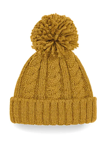 Cable Knit Melange Beanie - Beechfield  Cable Knit Melange Beanie - Beechfield