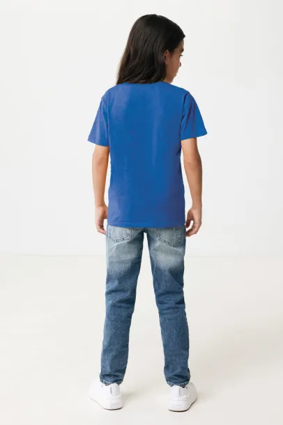  Iqoniq Koli kids lightweight recycled cotton t-shirt - iqoniq blue 