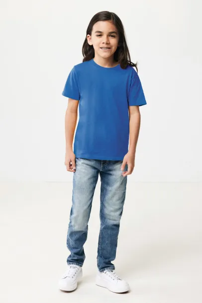  Iqoniq Koli kids lightweight recycled cotton t-shirt - iqoniq blue 