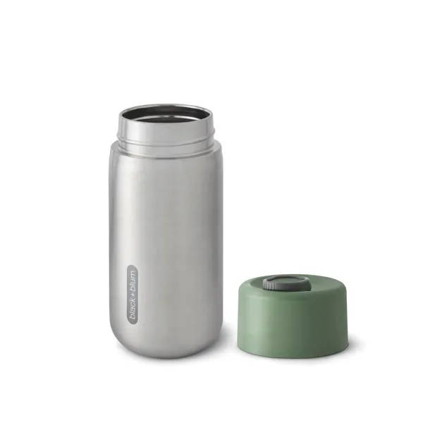 Black+Blum Insulated Leakproof Travel Cup Stainless Steel - Black + Blum olive green  Black+Blum Insulated Leakproof Travel Cup Stainless Steel - Black + Blum olive green