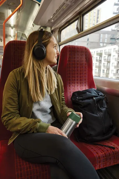 Black+Blum izolirana nepropusna putna šalica od nehrđajućeg čelika, 340 ml - Black + Blum olive green 