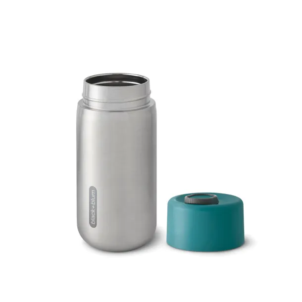 Black+Blum Insulated Leakproof Travel Cup Stainless Steel - Black + Blum turquoise  Black+Blum Insulated Leakproof Travel Cup Stainless Steel - Black + Blum turquoise