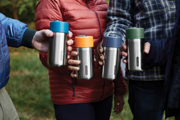 Black+Blum Insulated Leakproof Travel Cup Stainless Steel - Black + Blum turquoise  Black+Blum Insulated Leakproof Travel Cup Stainless Steel - Black + Blum turquoise