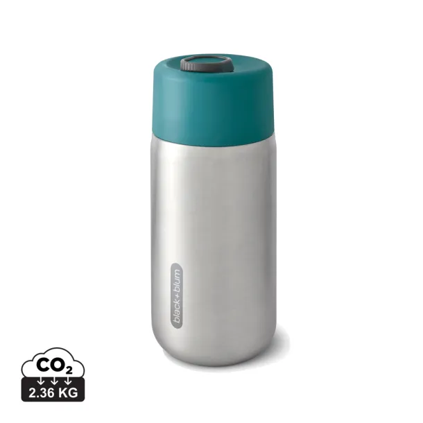 Black+Blum Insulated Leakproof Travel Cup Stainless Steel - Black + Blum turquoise  Black+Blum Insulated Leakproof Travel Cup Stainless Steel - Black + Blum turquoise