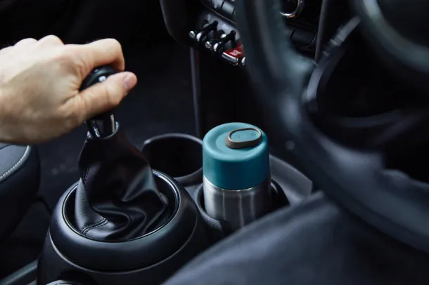 Black+Blum Insulated Leakproof Travel Cup Stainless Steel - Black + Blum turquoise  Black+Blum Insulated Leakproof Travel Cup Stainless Steel - Black + Blum turquoise