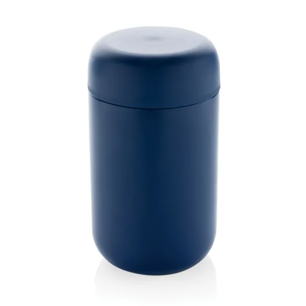 Brew RCS certified recycled stainless steel vacuum tumbler - XD Xclusive blue   Brew RCS certified recycled stainless steel vacuum tumbler - XD Xclusive blue