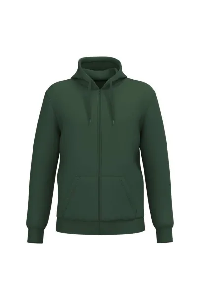  Unisex hoodie s patentnim zatvaračem, 280 g/m2 - Kariban Šumski zelena