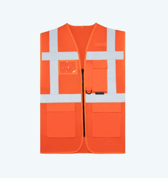 „Larisa“ Mrežasti višenamjenski prsluk - Korntex Hi-Vis Orange