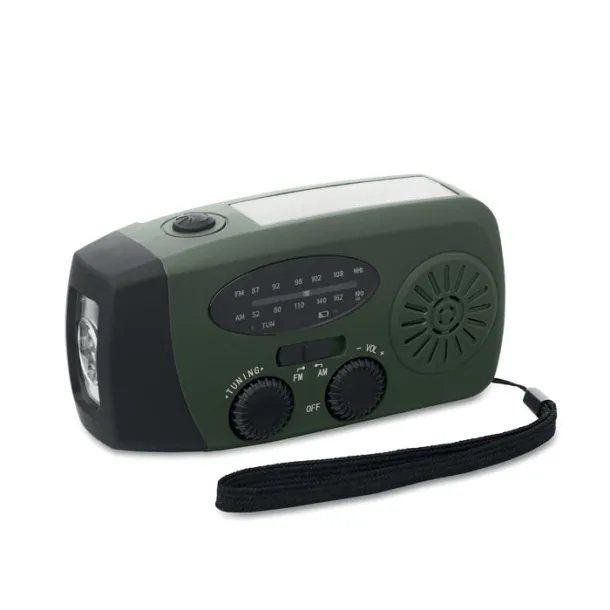 ONDA Portable radio with LED torch Dark Green