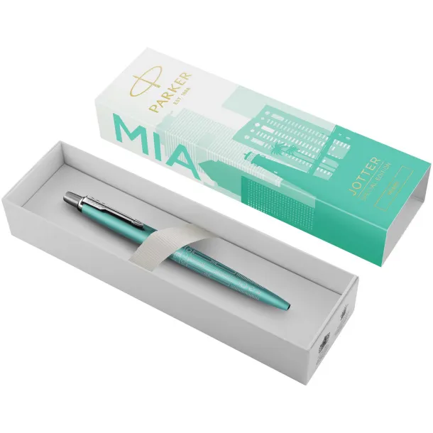 Parker Jotter SE Global Icons colour trim ballpoint pen - Parker Turquois Parker Jotter SE Global Icons colour trim ballpoint pen - Parker Turquois