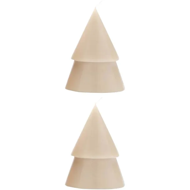 Originalhome Xmas tree candle set of 2 - M - Originalhome Beige