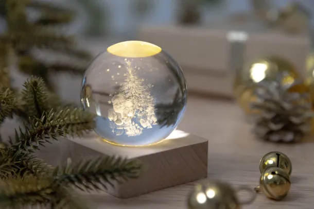 Borealis Christmas light globe Transparent Natural